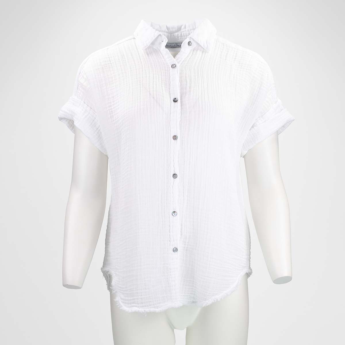 Michael Stars Bailey Gauze Button Down Shirt