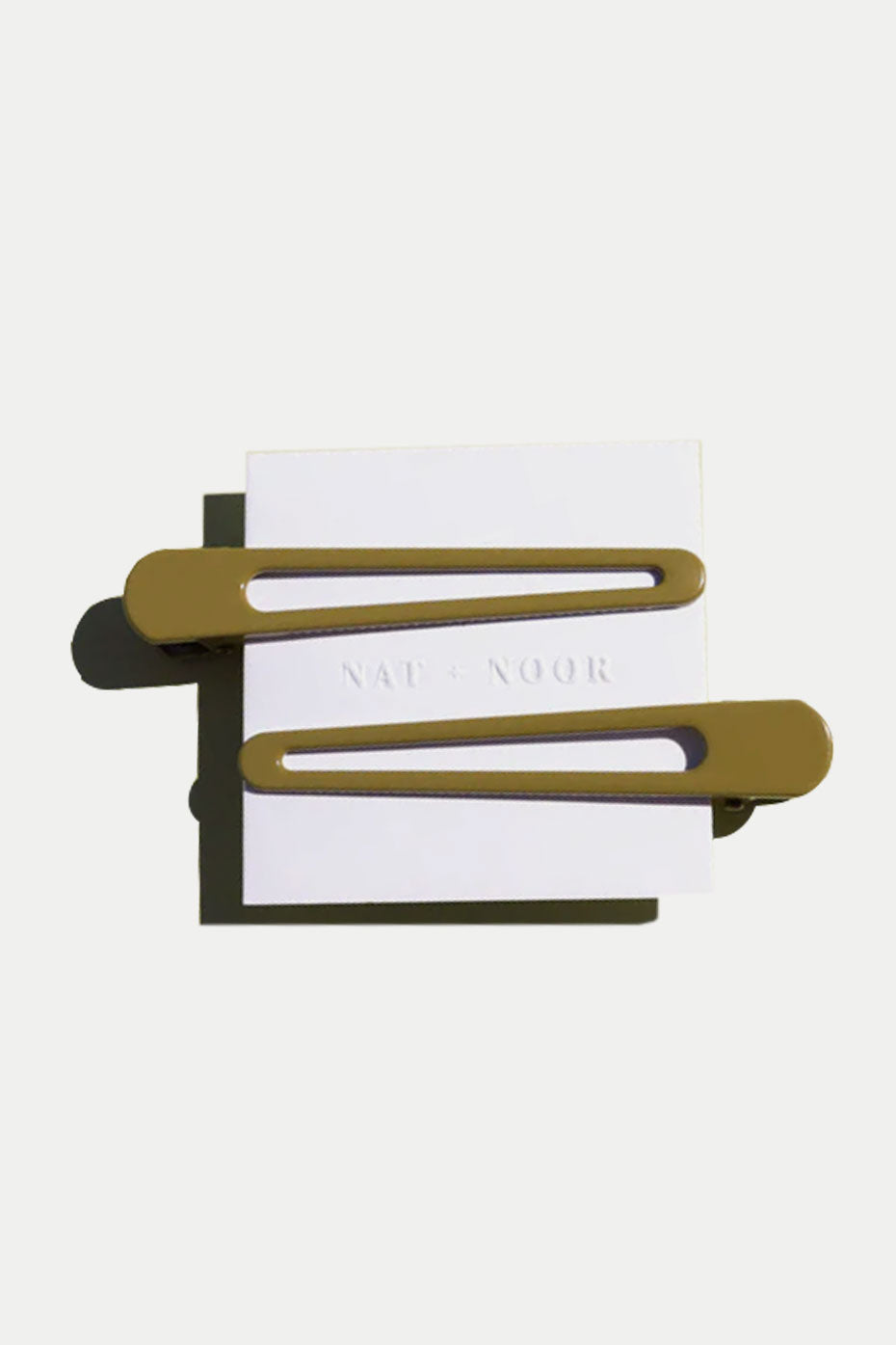 NAT + NOOR Olive Triangle Hair Clips