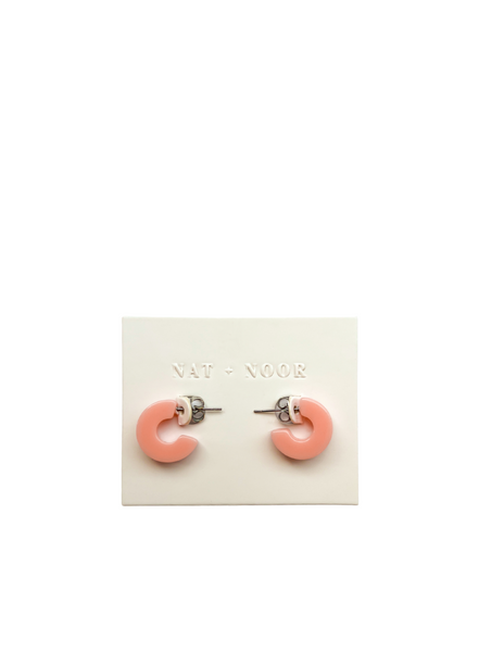 NAT + NOOR Mali Earrings In Peach