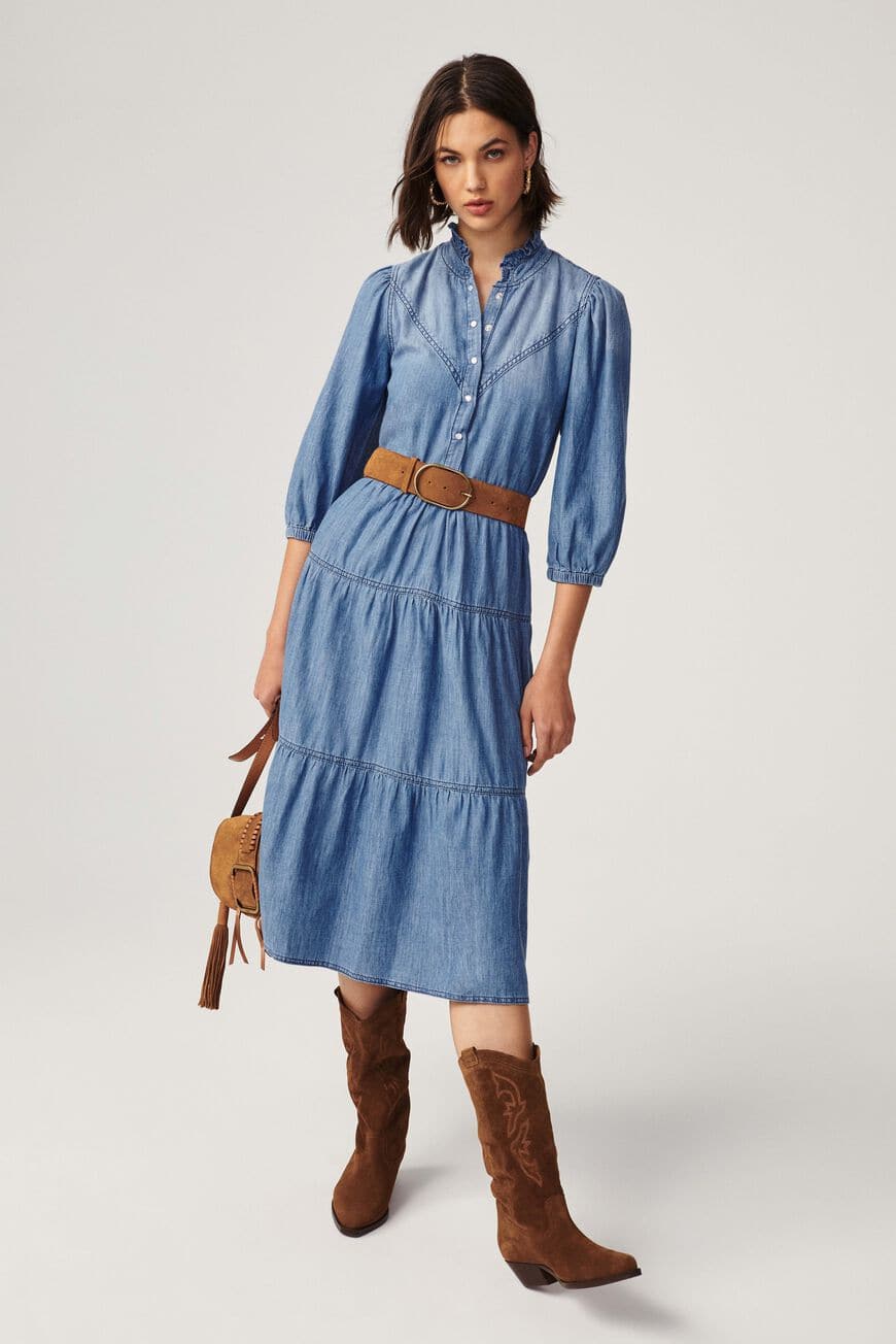 Ba&sh - Willow Denim Midi Dress