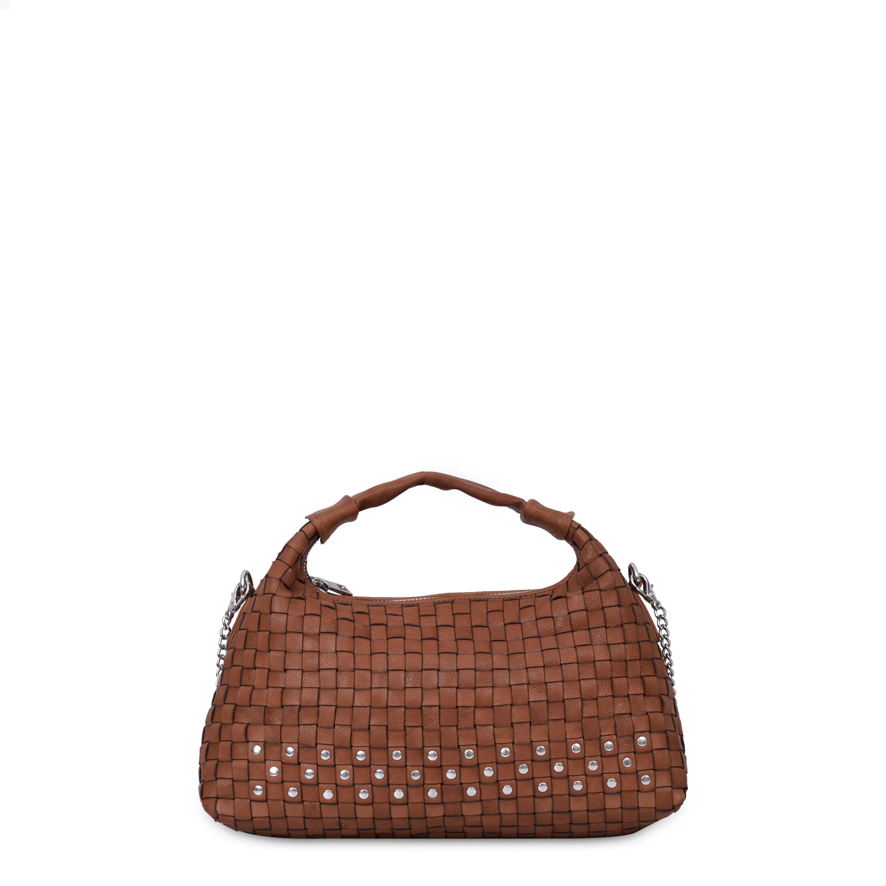 Rivet Brown Dandy Braided Bag