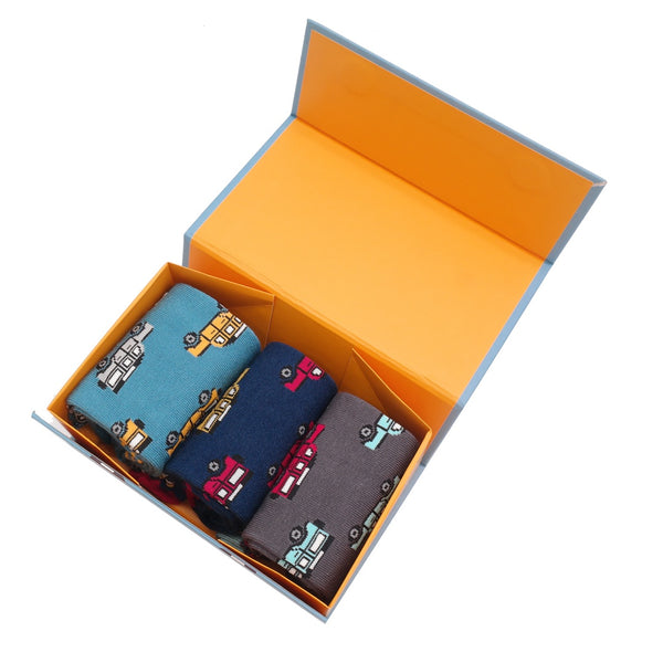 Mr Heron Jeep Socks Box - 3 Pairs