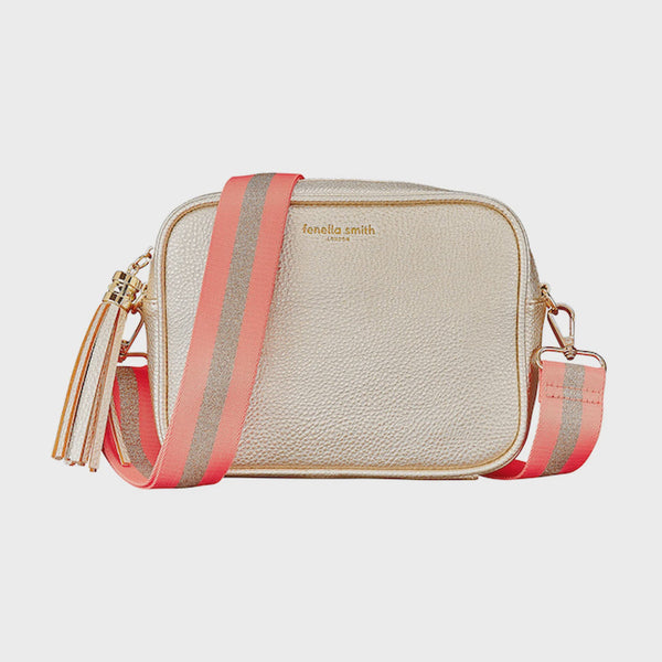 Vegan Leather Lulu Crossbody Bag - Gold