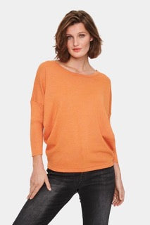 Milasz R- Neck Sweater Orange