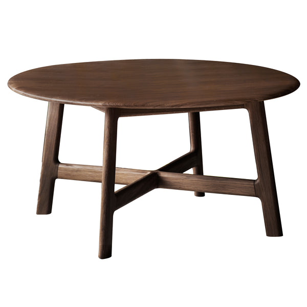 Distinctly Living Valencia Round Coffee Table In Walnut