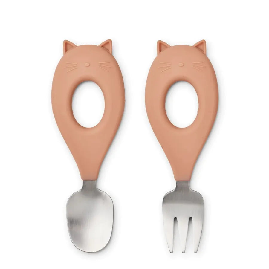 Stanley Baby Cutlery Set - Tuscany Rose Cat