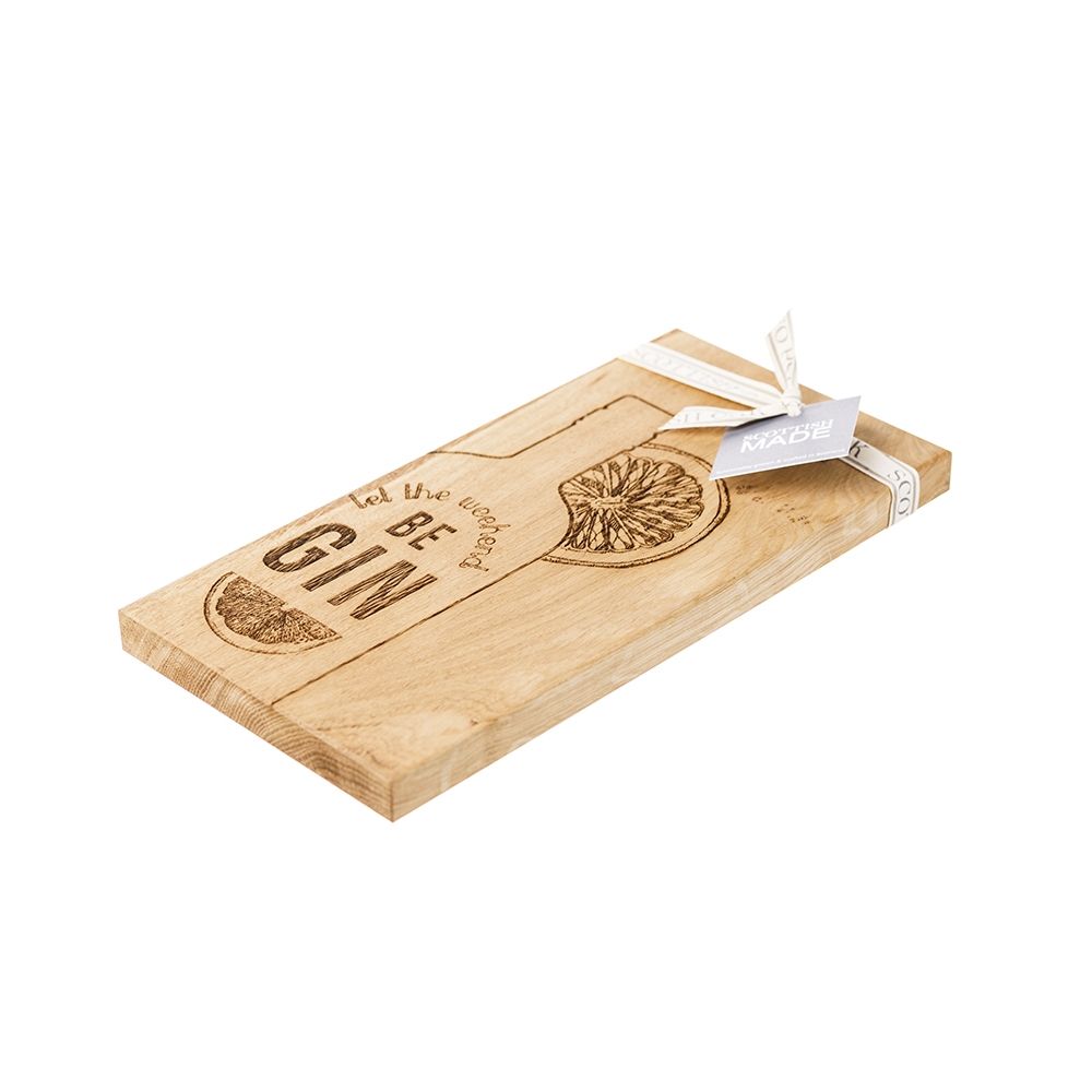 Small Oak Gin Serving Board