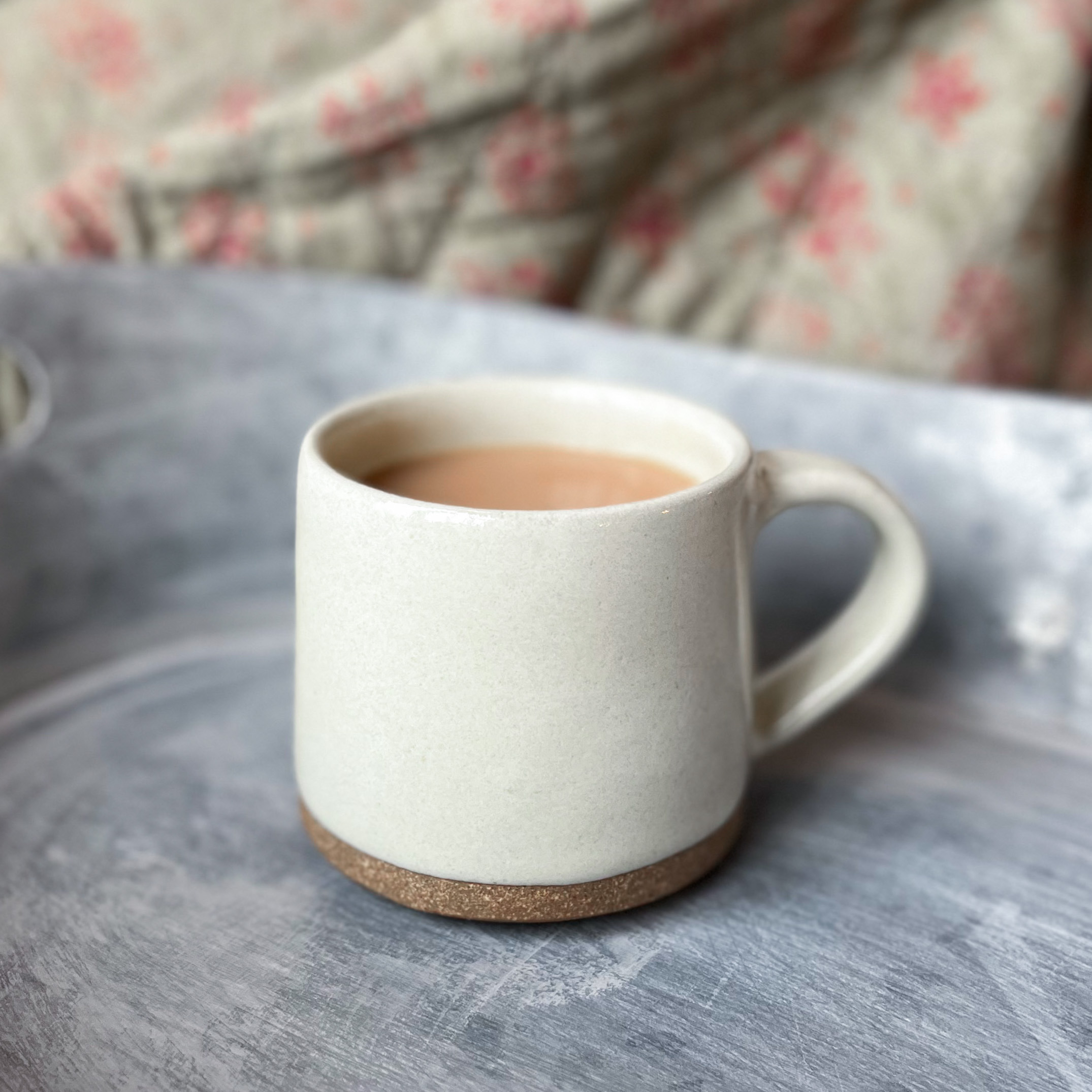 Raine And Humble Handmade Mug In Milk White