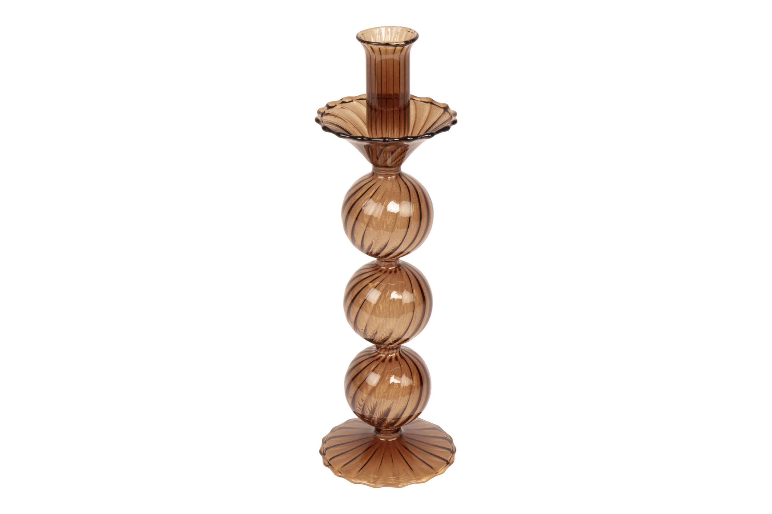 Venizian I Glass Candlestick