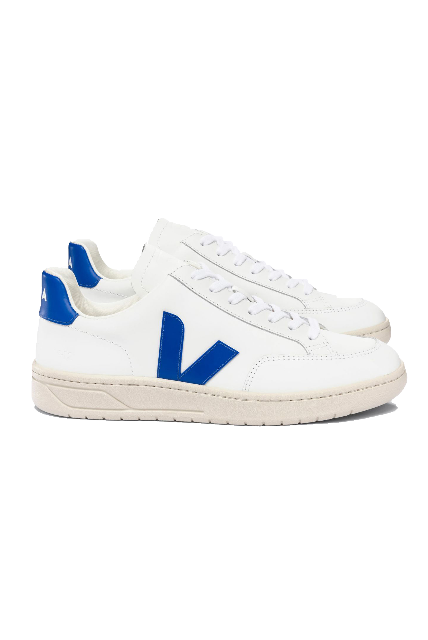 V-12 Leather Trainers - White Paros