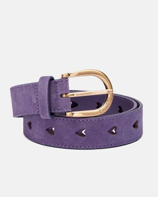 Cut It Out Heart Belt Dusty Lavendar