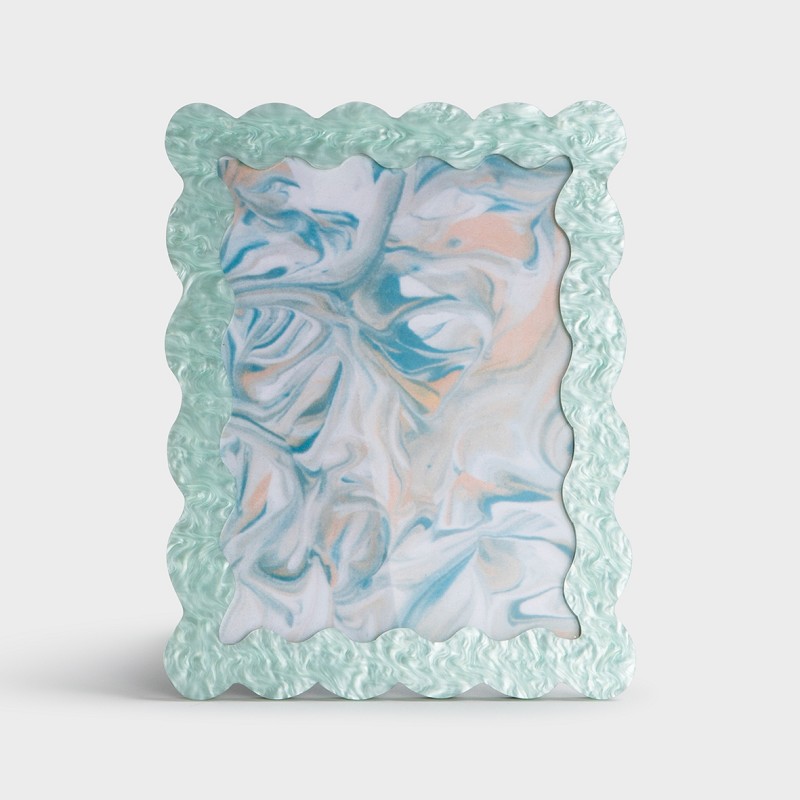 Photo frame wavy mint