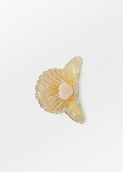 Paua Hair Claw - Mellow Yellow