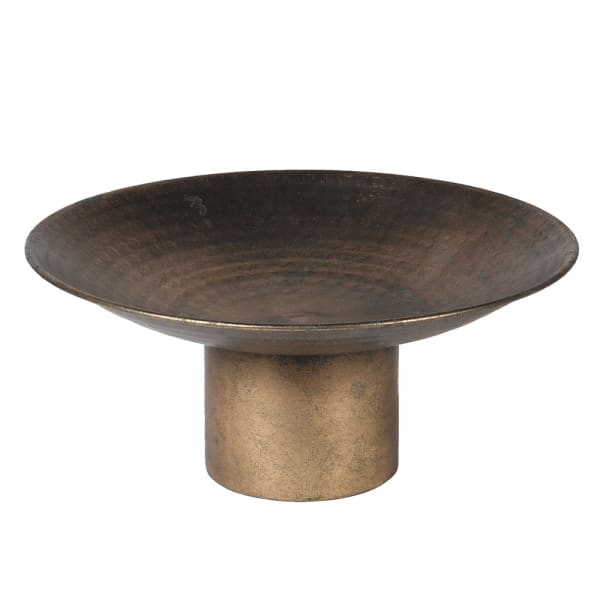 Antiqued Gold Round Bowl