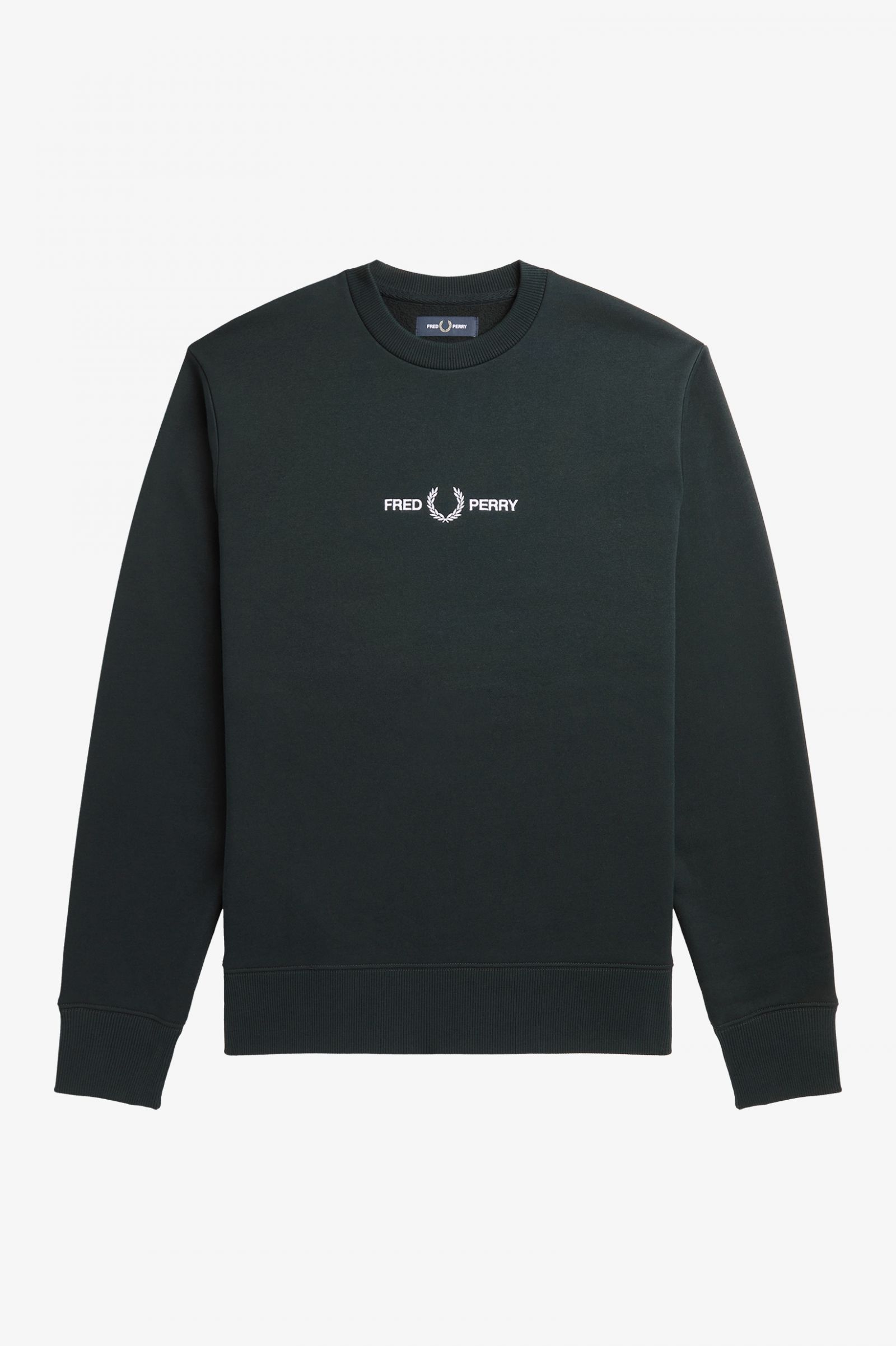 Fred Perry Fred Perry Embroidered Sweatshirt Night Green