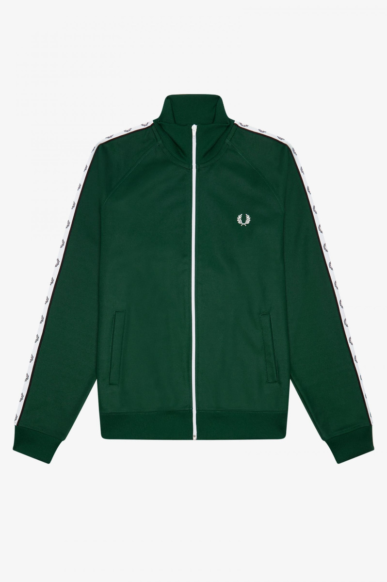 Fred Perry Fred Perry Taped Track Jacket Ivy Green
