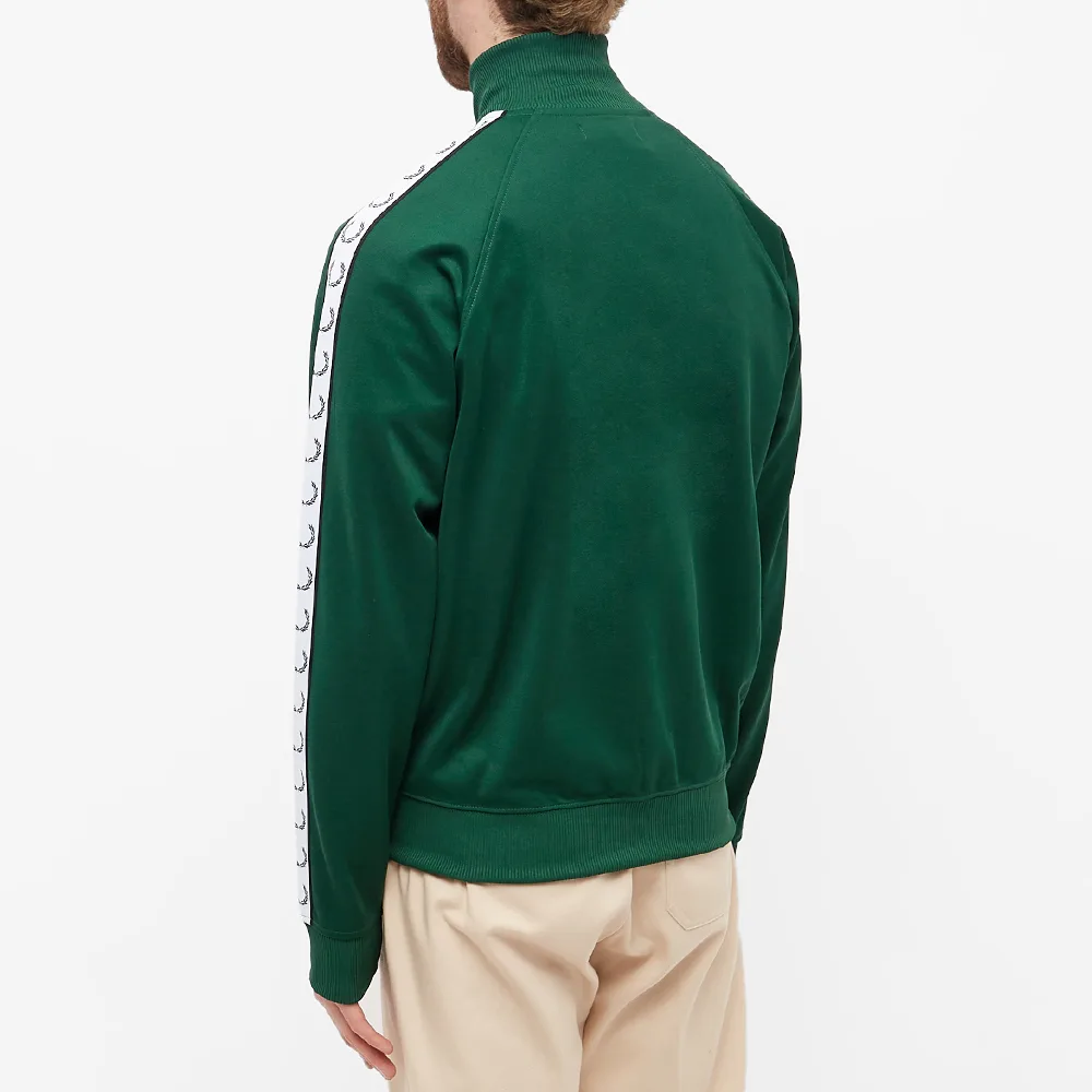 Fred perry track jacket on sale green