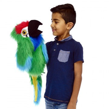 Large Bird Hand Puppet Military Macaw