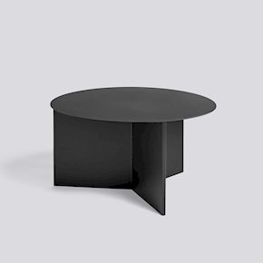 SLIT TABLE-ROUND Ø65 X H35 5-BLACK POWDER COATED STEEL