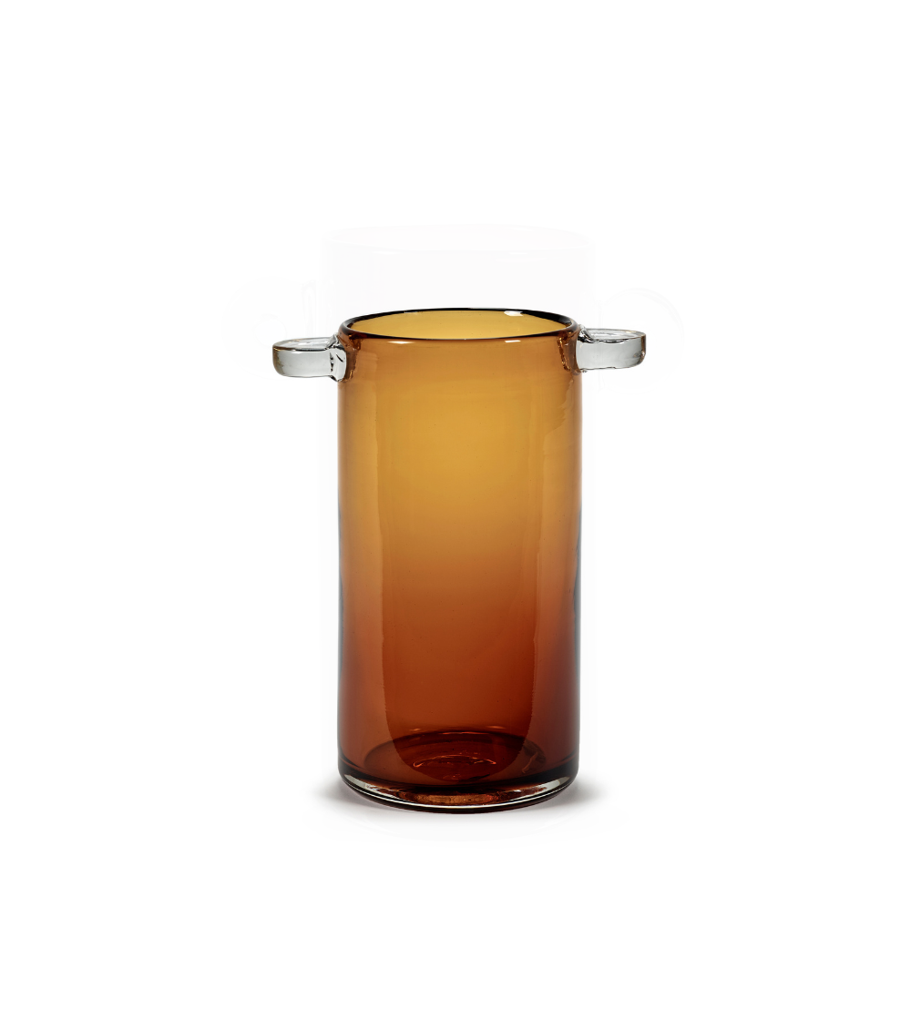 Serax Amber Wind & Fire Glass Vase