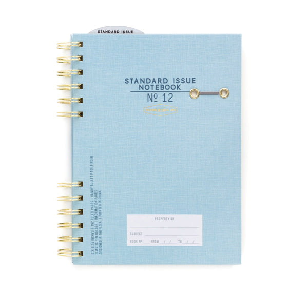 STANDARD ISSUE Pale Blue Ring Bound Journal