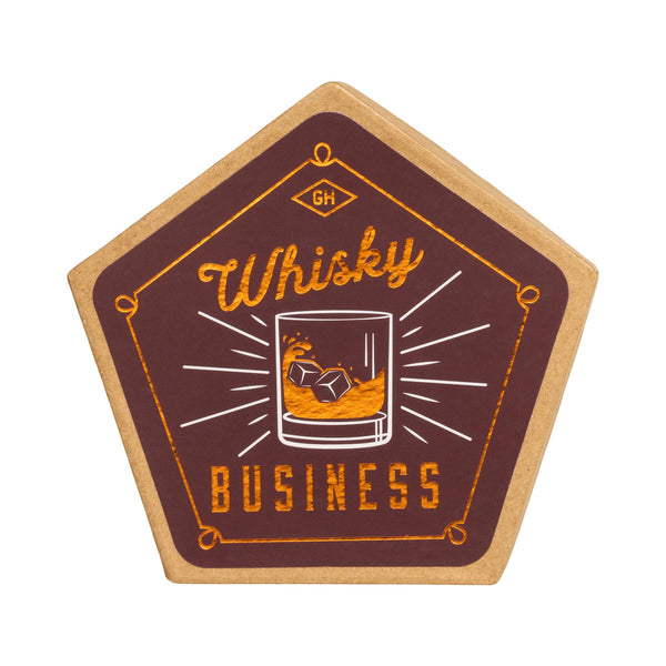 Gentlemen's Hardware Whisky Business Ceramic Coaster Set