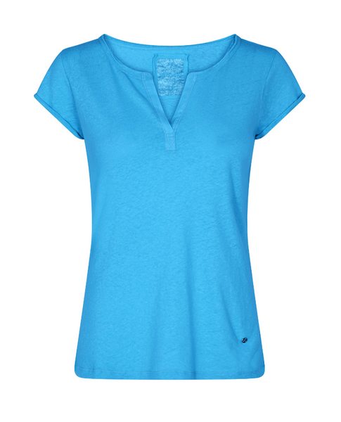 Troy Tee Ss Blue Aster