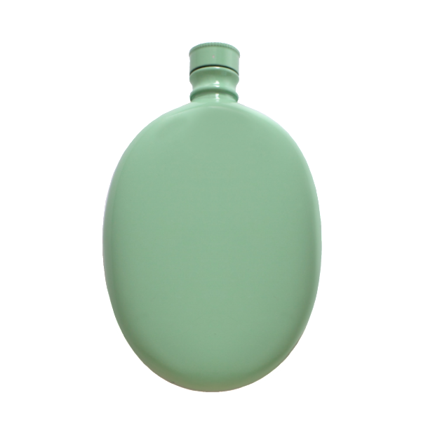 Oval Flask Aqua