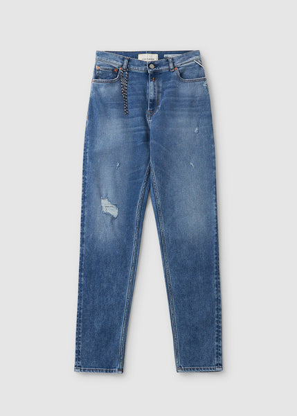 Womens Kiley Tapered Jeans In Medium Blue