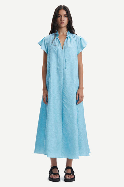 Karookh Long Dress - Blue Topaz