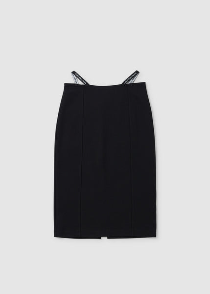 Women's Cut Out Waistband Milano Skirt In Black