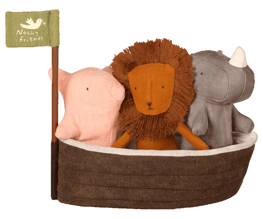 Maileg Noah’s Ark With 3 Mini Animals
