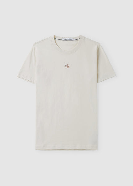 Men's Micro Monologo T-shirt In Ivory