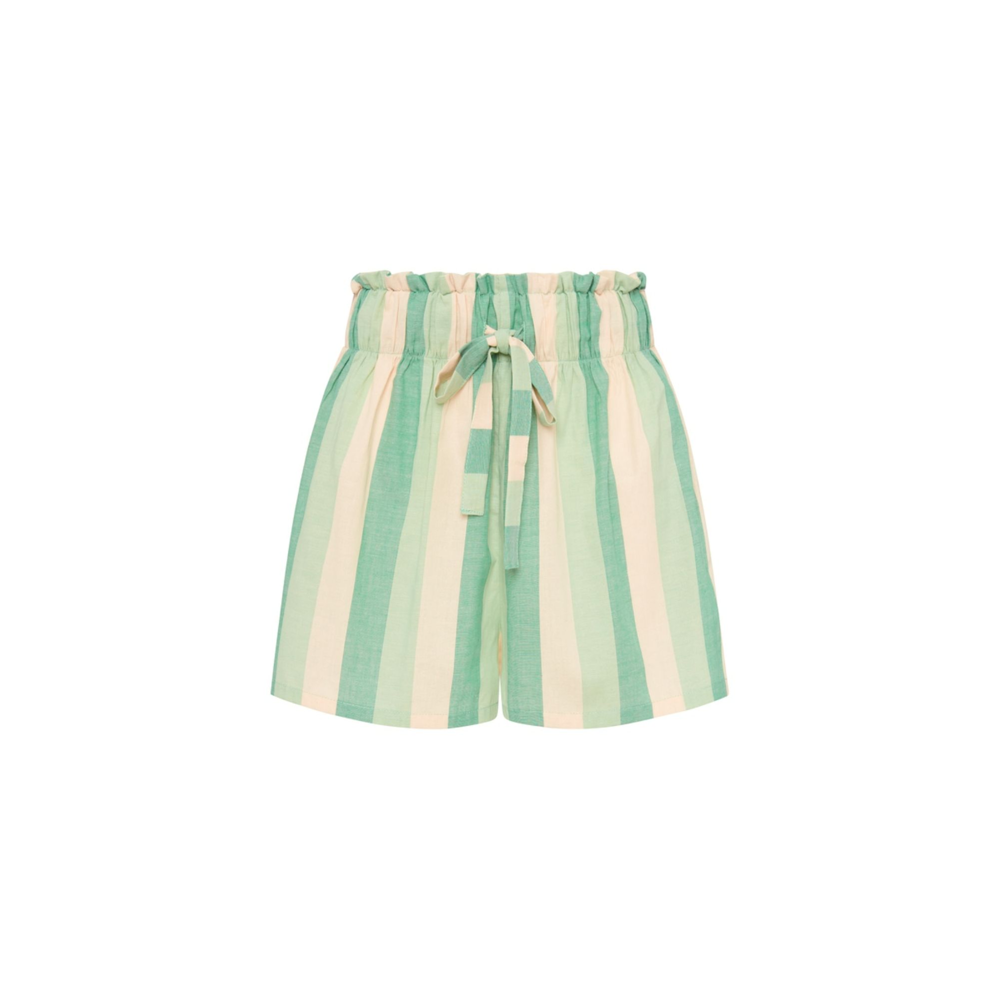 Vacances Short in Pape Stripe Green