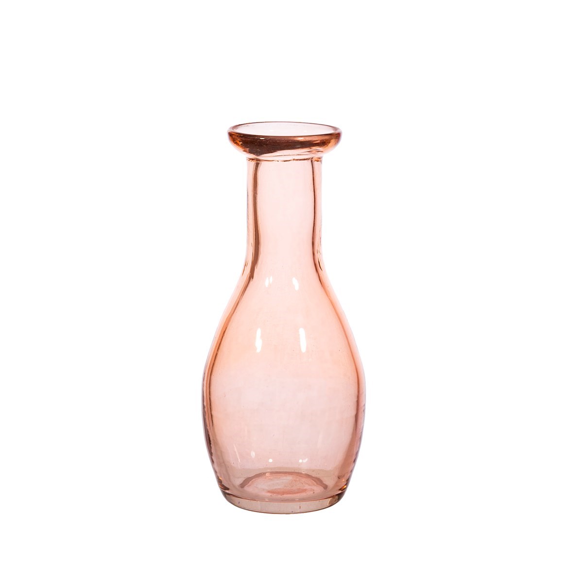 Sass & Belle  Deepa Recycled Glass Bud Vase Pale Pink