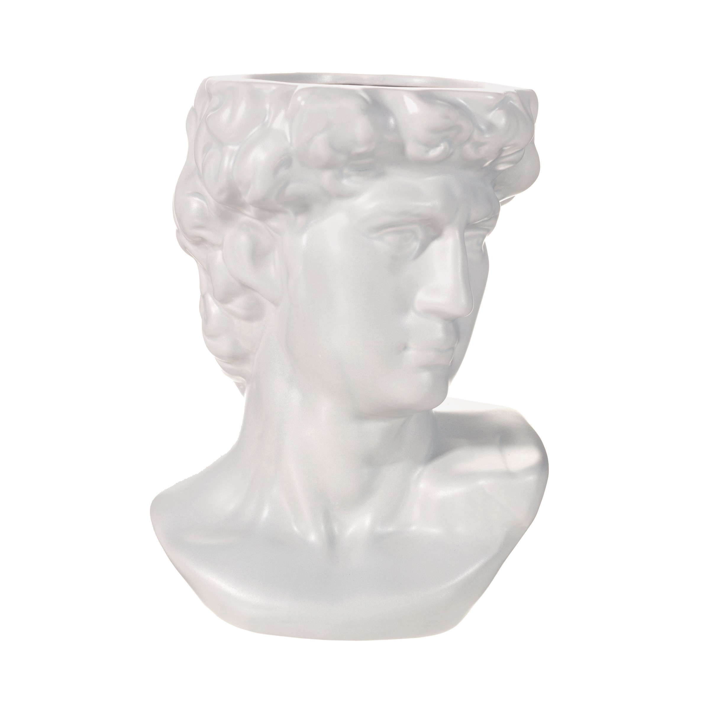 Sass & Belle  Large Greek Head Vase/Planter Grey