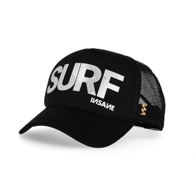 Gorra Insane surf trucker black silver