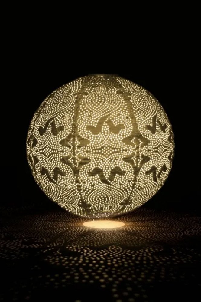 Lightstyle London Solar Lantern Gold Globe