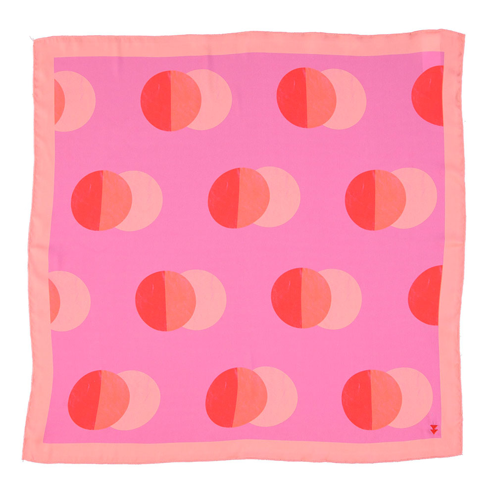 Silly Circles Scarf - Fuchsia