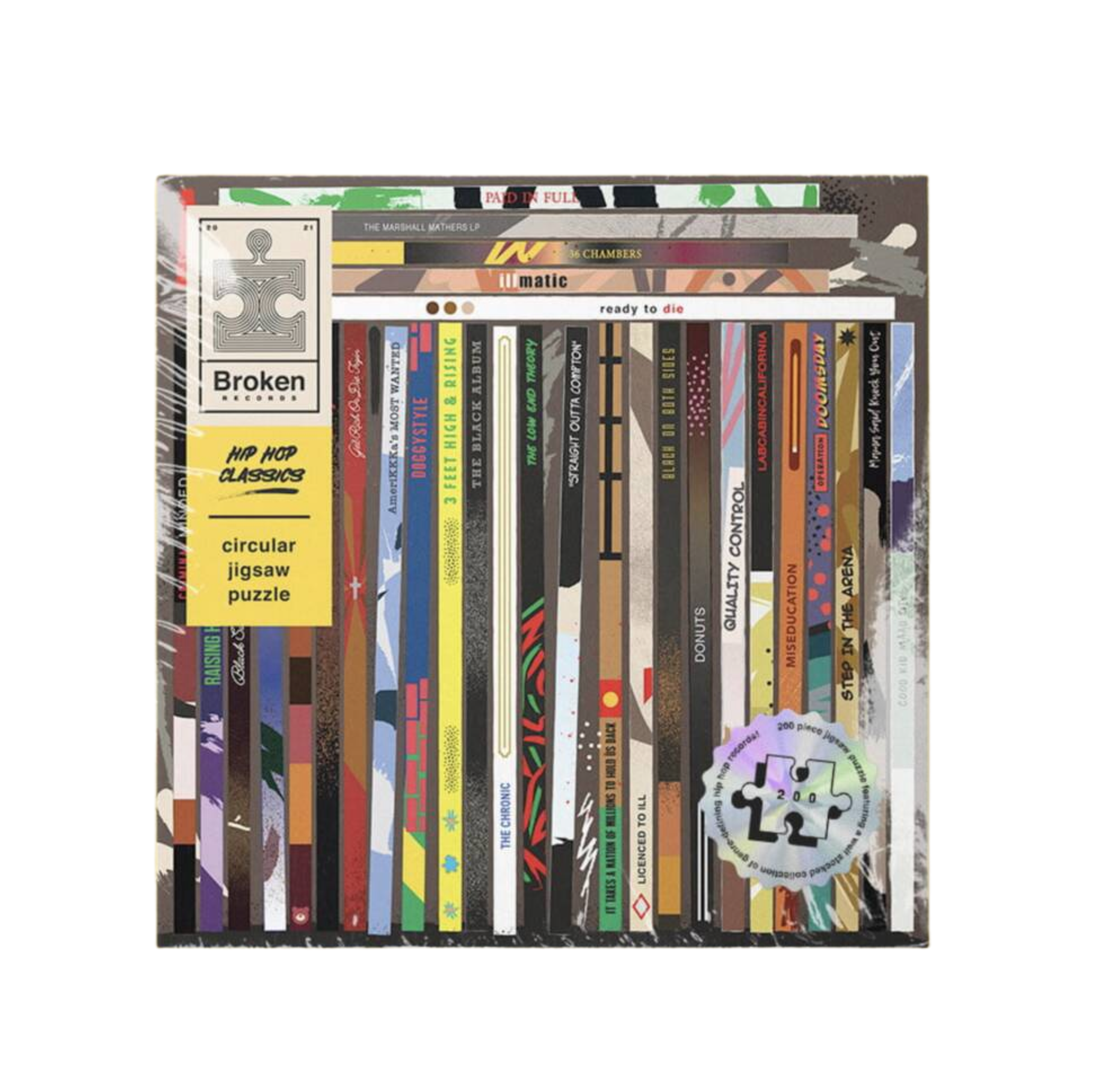 Luckies Of London Hip Hop Themed Vinyl Shaped Jigsaw Puzzle