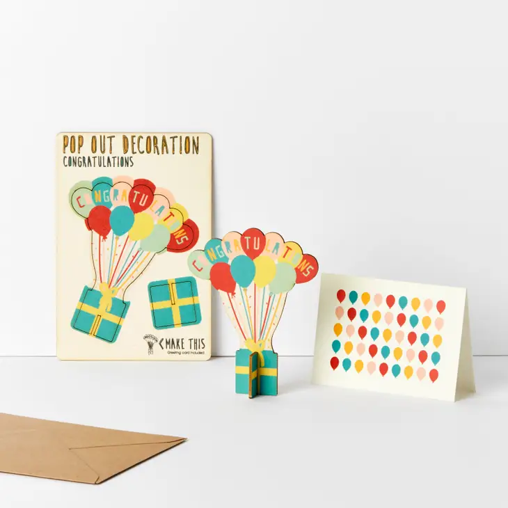 Pop Out Congratulations Card