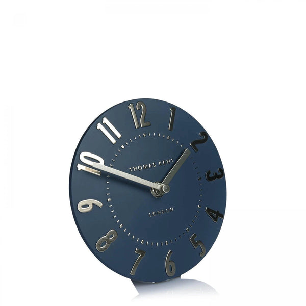 Distinctly Living 6" Mulberry Mantel Clock Midnight Blue