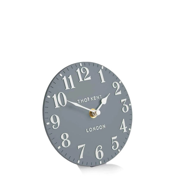 Distinctly Living 6" Arabic Mantel Clock Flax Blue