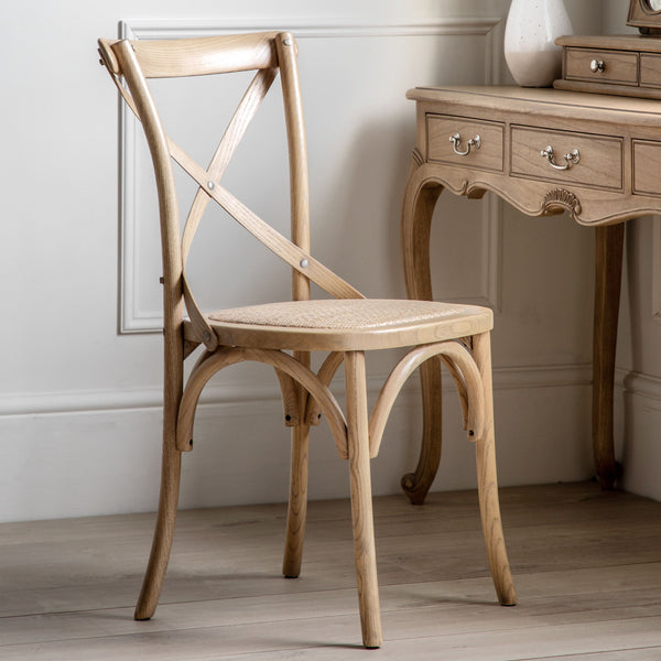 Distinctly Living A Set Of Two Paris Bistro Chairs - Rattan
