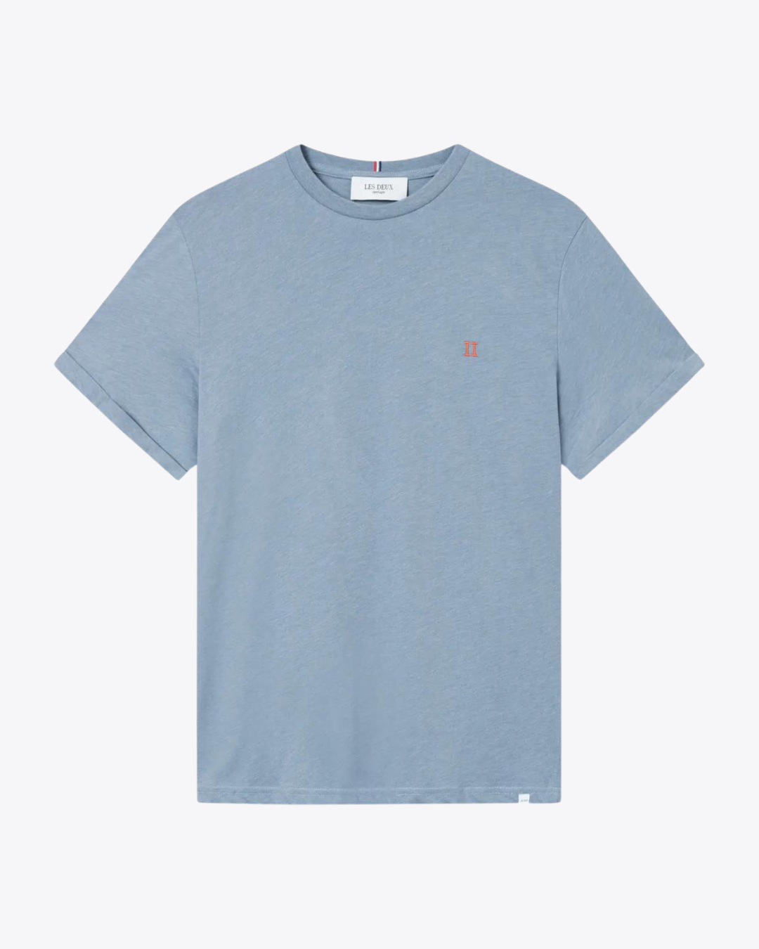 Norregaard T-Shirt - Tradewinds Blue Melange / Orange