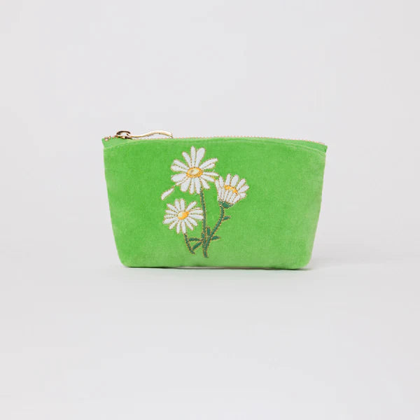 Daisy Coin Purse - Green