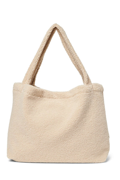 Wollweiße Teddy Mom-bag