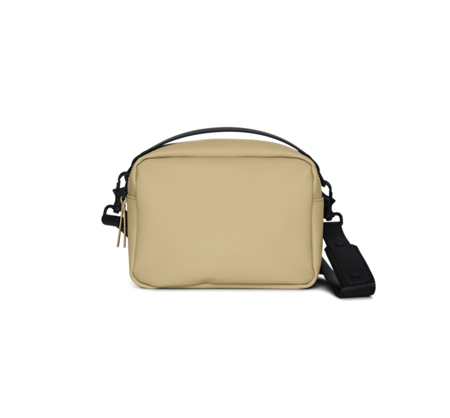 Bolso box bag sand