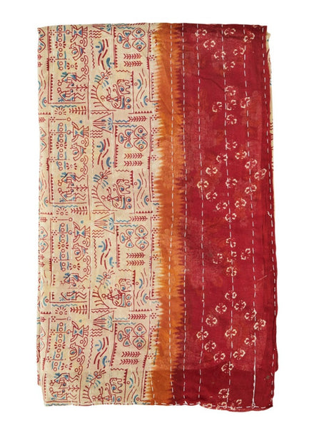 Recycled Sari Kantha Woven Throw