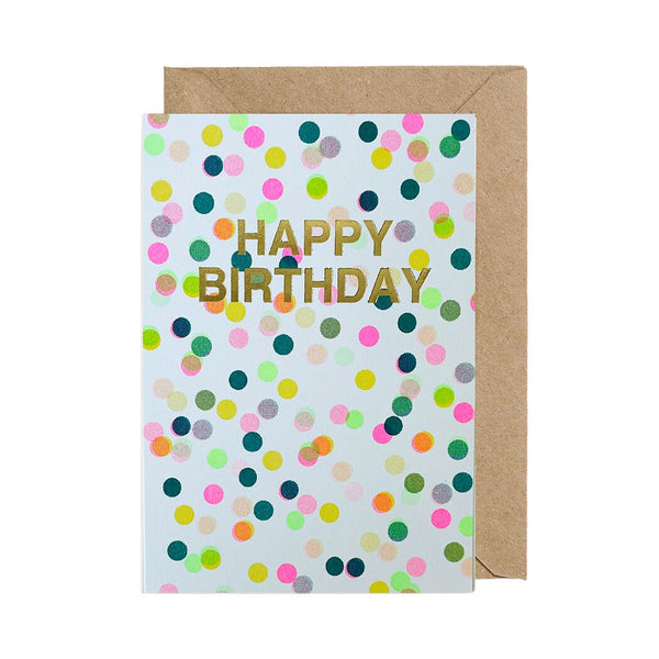 Happy Birthday Card Confetti